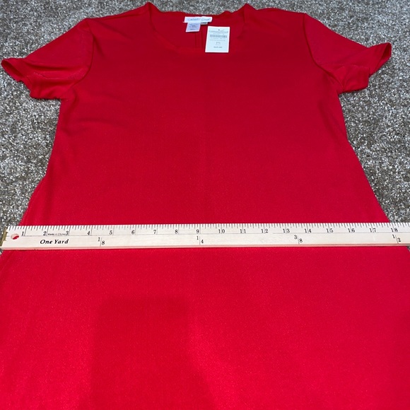 Coldwater Creek Long Maxi Red Dress Stretch, Petite Small, Perfect for h… - Picture 8 of 10